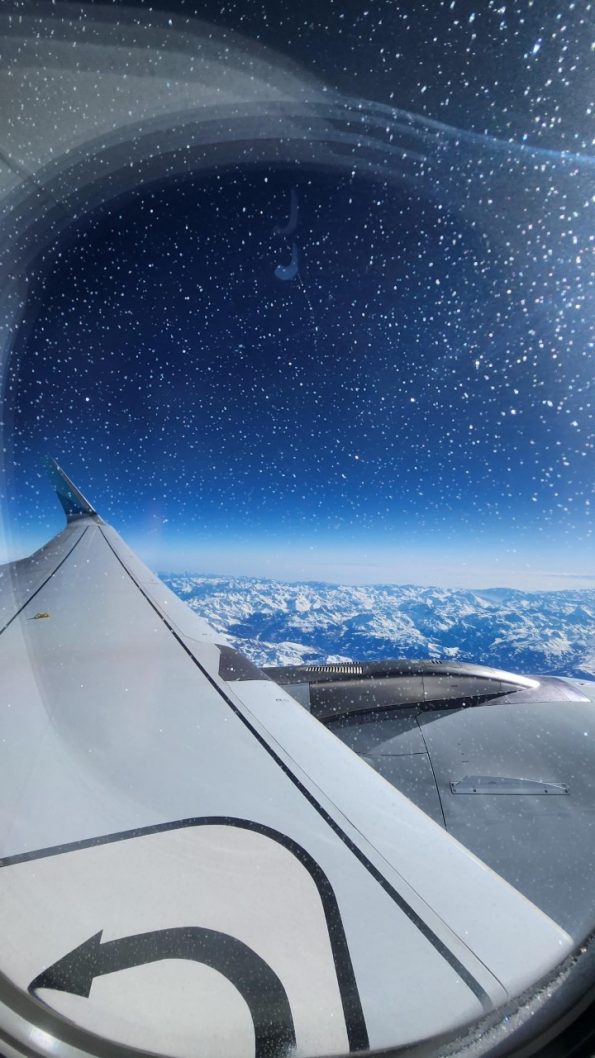 Schnee in der Höhe - Blick aus dem Flieger: Highlights 2023 
